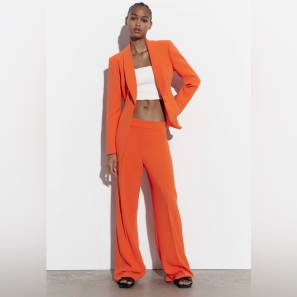 Zara Pants - NWT ZARA ORANGE PANTS MEDIUM